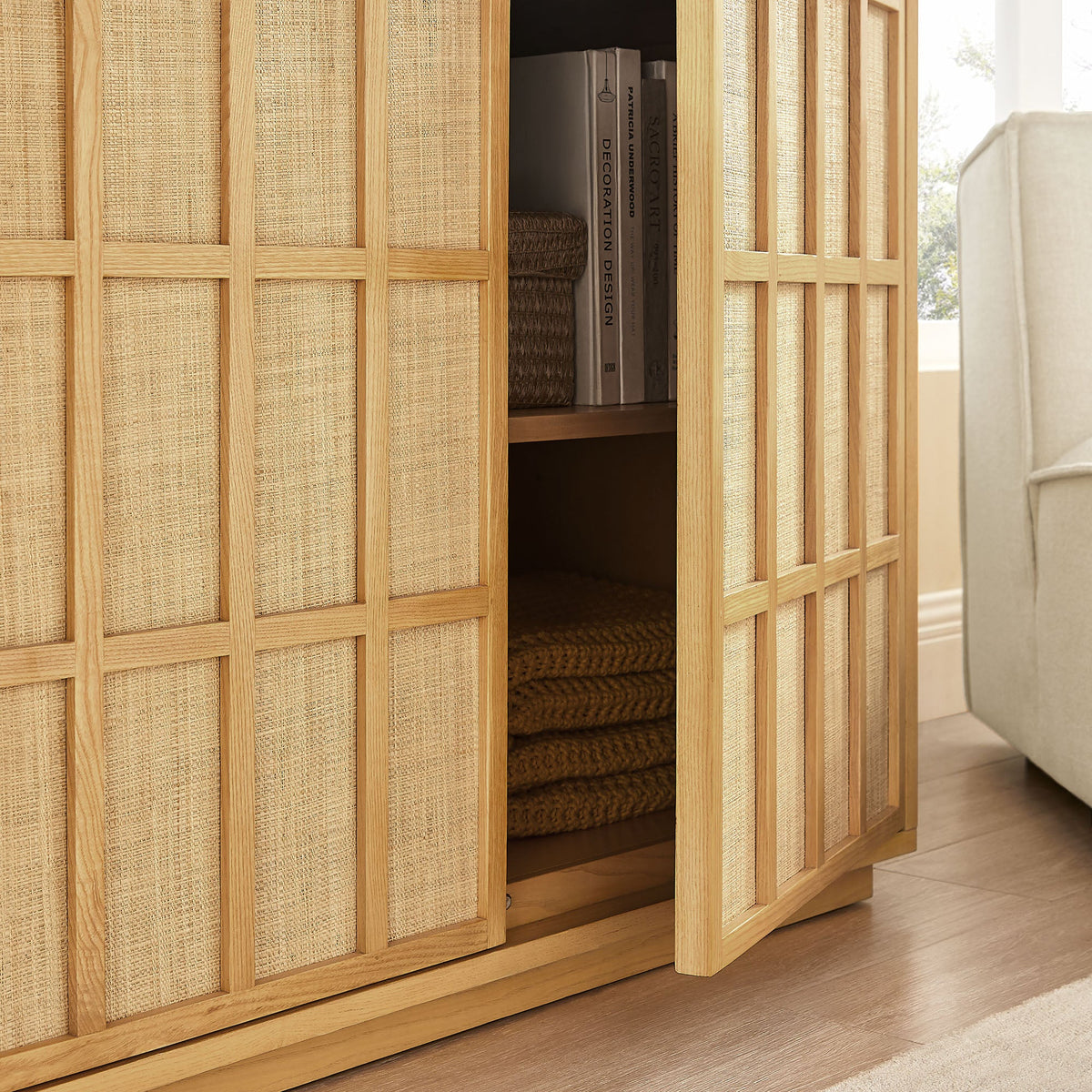 Aiko 39 Inch Japandi Accent Cabinet by Modway