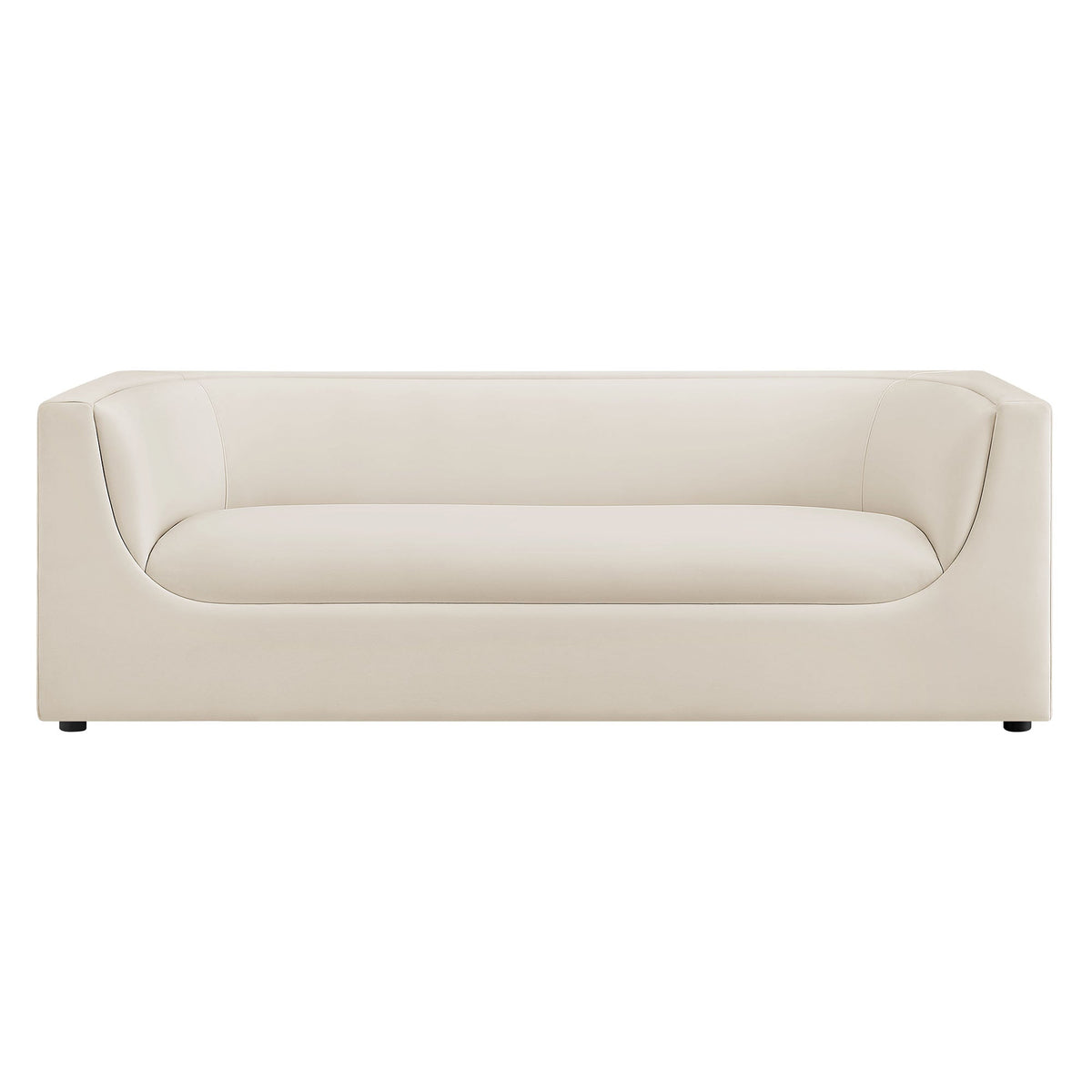 Hilda 86" Curved Back Performance Velvet Sofa by Modway
