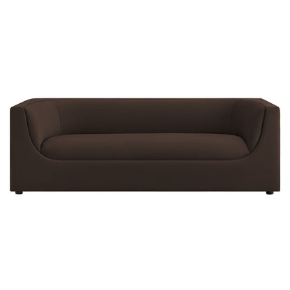 Hilda 86" Curved Back Performance Velvet Sofa by Modway