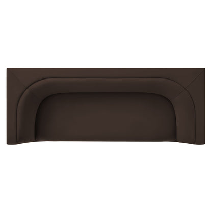Hilda 86" Curved Back Performance Velvet Sofa by Modway