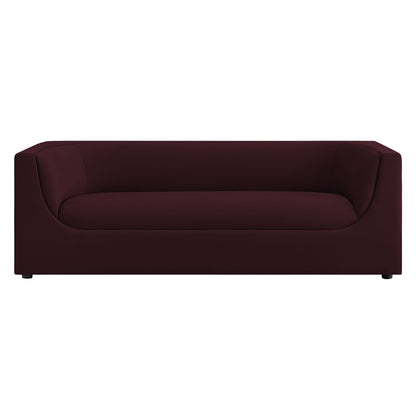 Hilda 86" Curved Back Performance Velvet Sofa by Modway