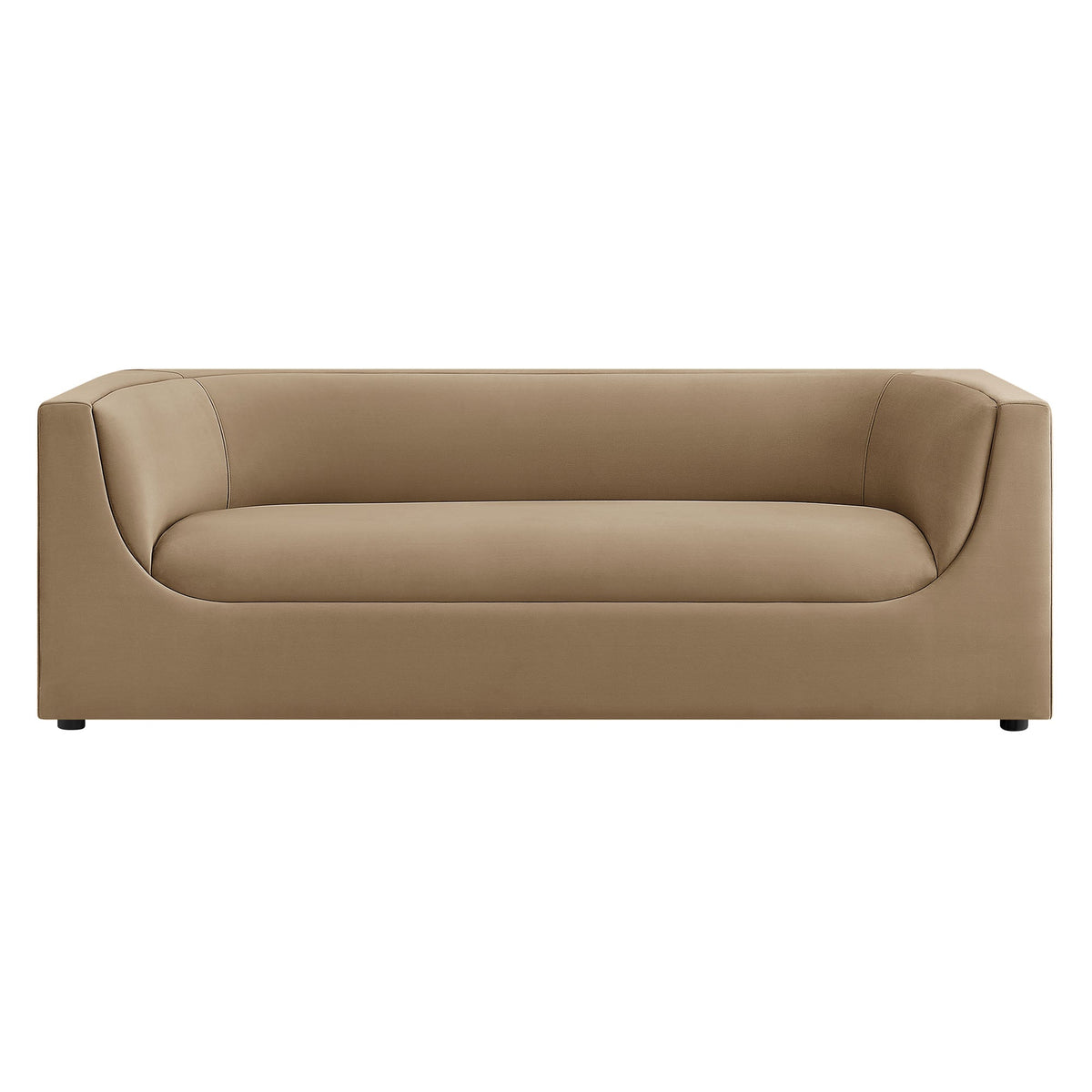 Hilda 86" Curved Back Performance Velvet Sofa by Modway