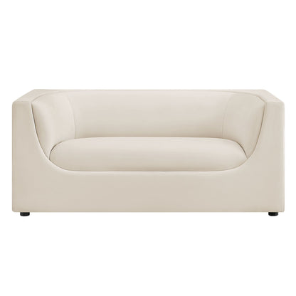 Hilda 67" Curved Back Performance Velvet Loveseat by Modway