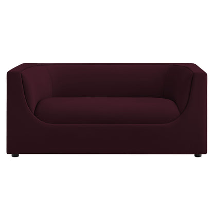 Hilda 67" Curved Back Performance Velvet Loveseat by Modway
