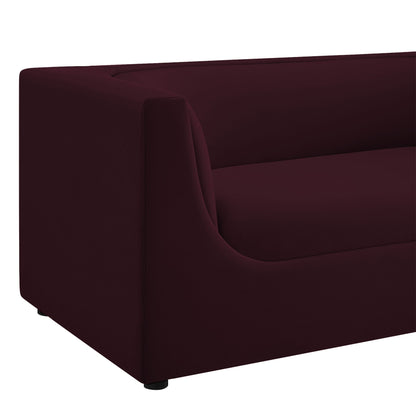 Hilda 67" Curved Back Performance Velvet Loveseat by Modway