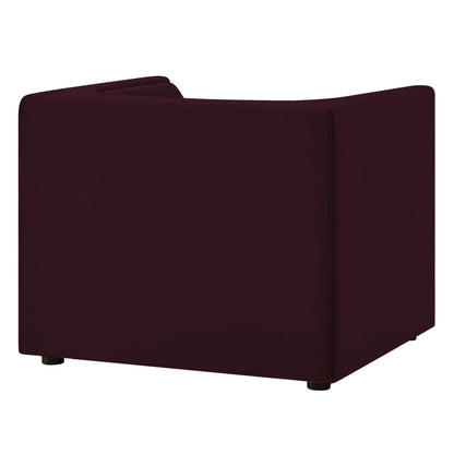 Hilda Curved Back Performance Velvet Armchair by Modway