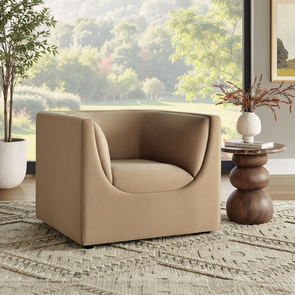 Hilda Curved Back Performance Velvet Armchair by Modway