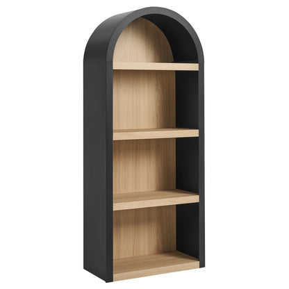 Caleb 4 Arched Display Shelf Bookcase by Modway