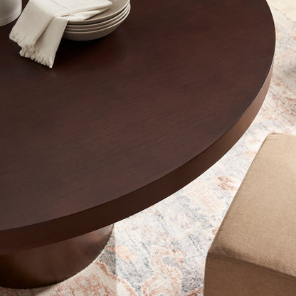 Annette 54 Inch Round Pedestal Base Dining Table by Modway