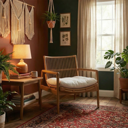 Tula Wood Rattan Lounge Chair by Modway