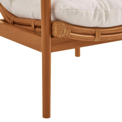 Tula Wood Rattan Lounge Chair by Modway