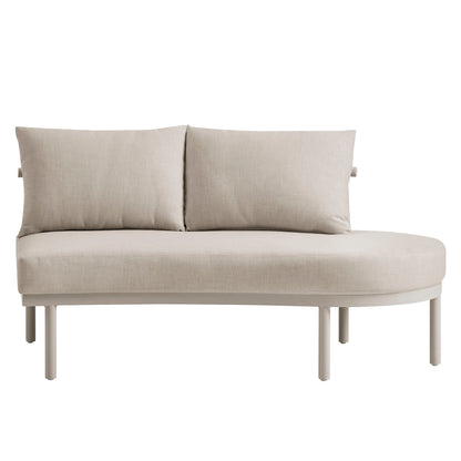 Porta 2 Piece Outdoor Patio Aluminum Modular Sofa by Modway