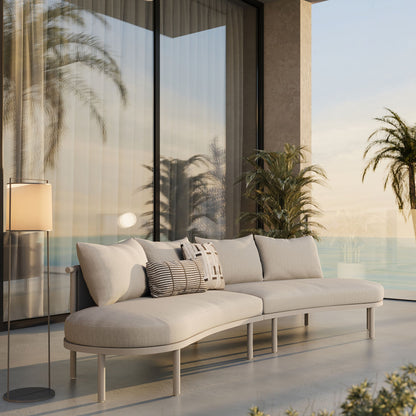 Porta 2 Piece Outdoor Patio Aluminum Modular Sofa by Modway