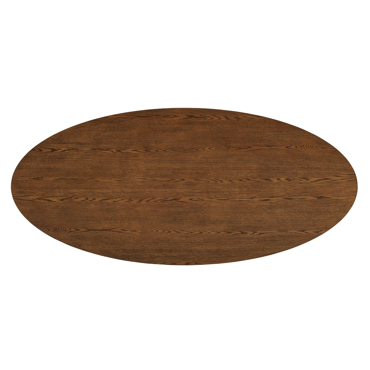 Renwick 79 Inch Oak Veneer Oval Pedestal Dining Table by Modway