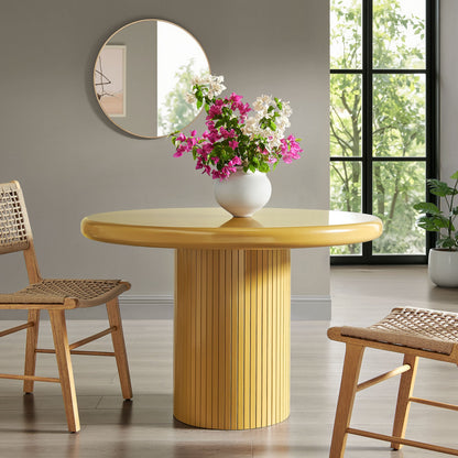 Belmonte 45 Inch Painted Wood Round Pedestal Dining Table by Modway