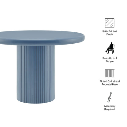 Belmonte 45 Inch Painted Wood Round Pedestal Dining Table by Modway