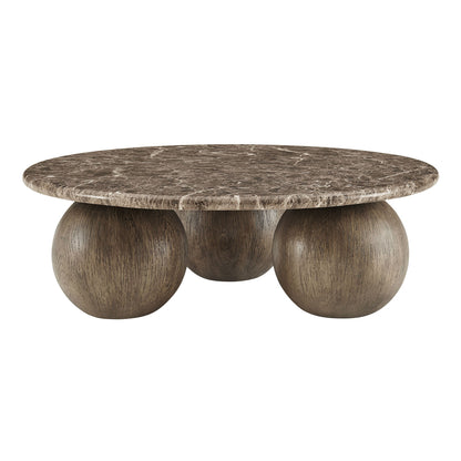 Pietra Indoor Outdoor Patio Round Coffee Table by Modway