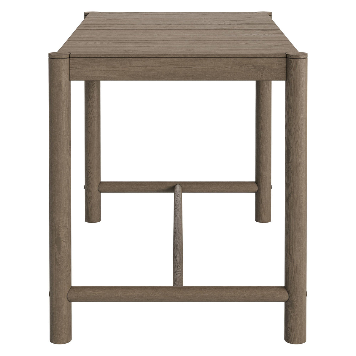 Eleni Rectangle 56-Inch Outdoor Patio Teak Wood Rectangular Bar Table by Modway