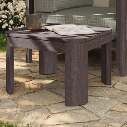 Kona Outdoor Patio Teak Wood Side Table by Modway