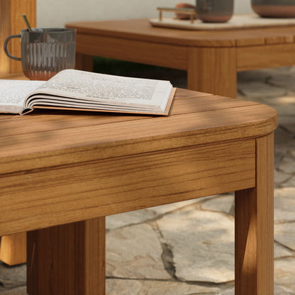 Kona Outdoor Patio Teak Wood Side Table by Modway