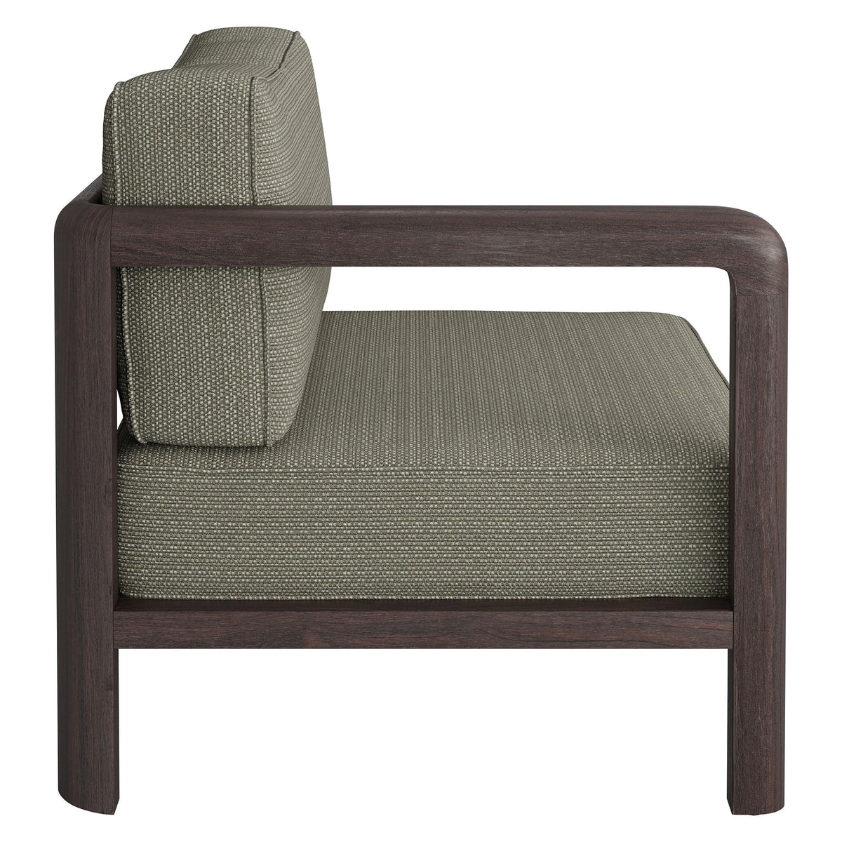 Kona Outdoor Patio Teak Wood Left-Arm Facing Modular Armchair by Modway