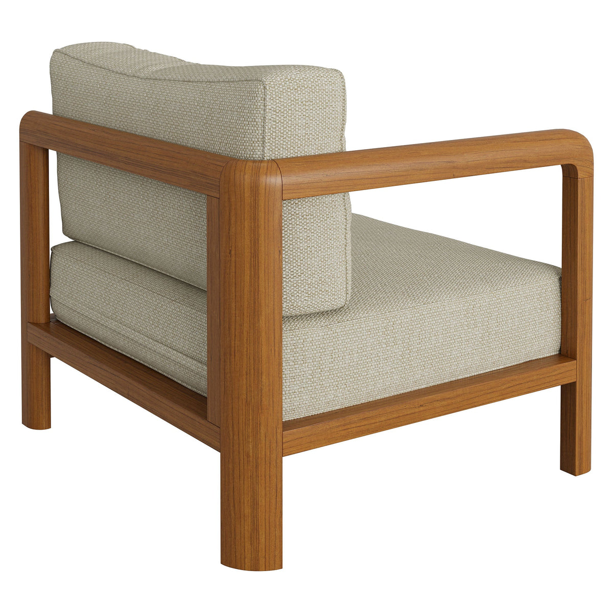 Kona Outdoor Patio Teak Wood Left-Arm Facing Modular Armchair by Modway
