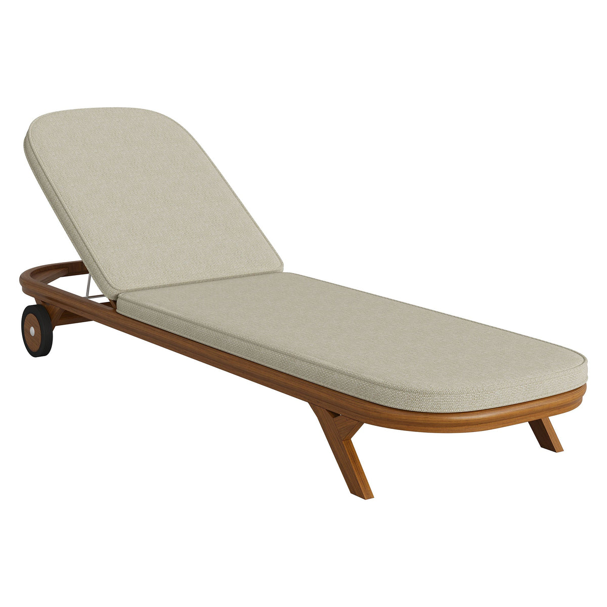 Kona 3-Piece Outdoor Patio Teak Wood Chaise Lounge Set by Modway
