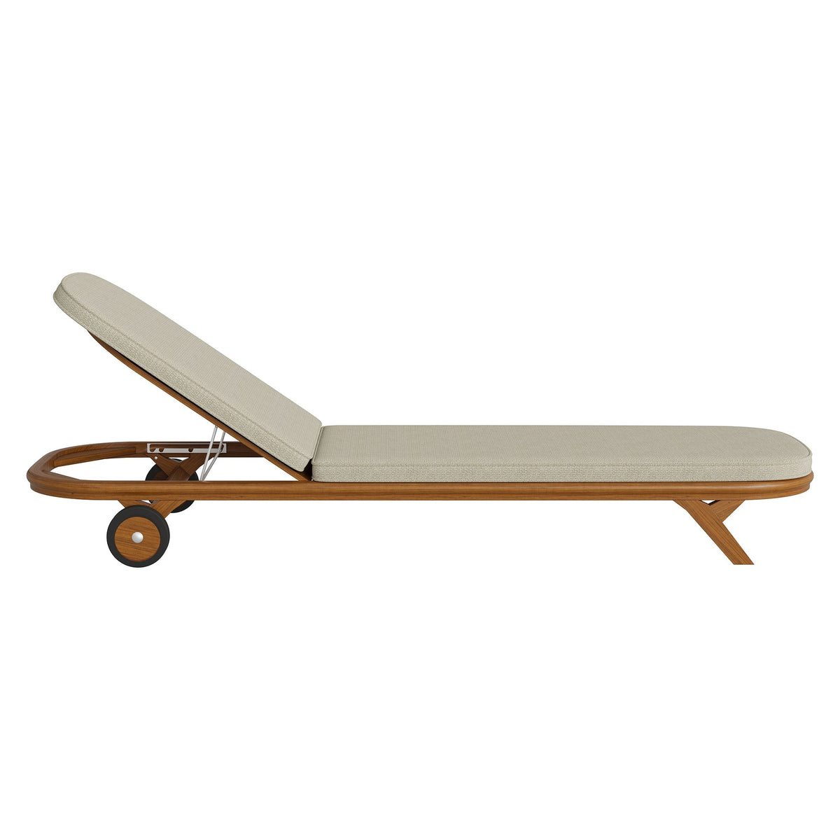 Kona 3-Piece Outdoor Patio Teak Wood Chaise Lounge Set by Modway
