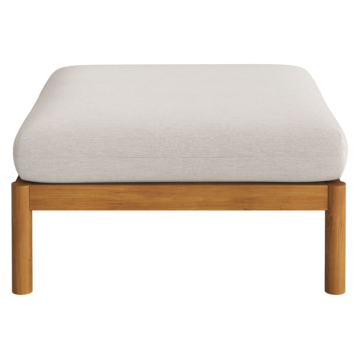 Eleni 2-Piece Outdoor Patio Teak Wood Loveseat with Ottoman Set by Modway