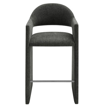 Talia 41 Inch Upholstered Fabric Bar Stool by Modway