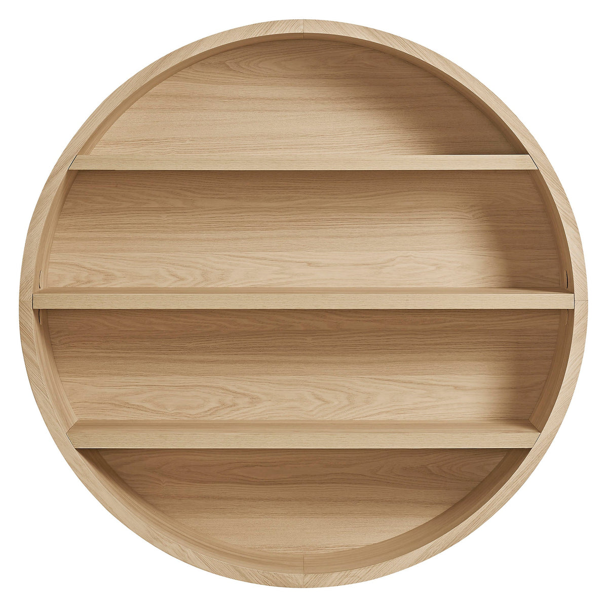 Romy 47" Round Wall Book Shelf by Modway