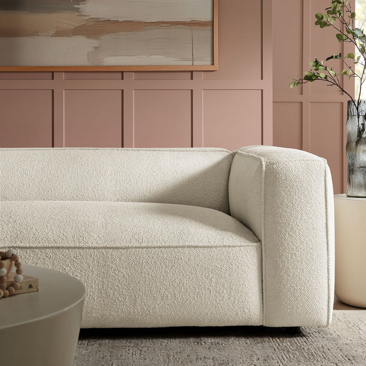 Auren 88 Inch Lattice Bouclé Upholstered Sofa by Modway