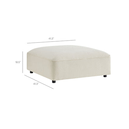 Auren Lattice Bouclé Upholstered Ottoman by Modway