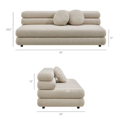 Jubilee Upholstered Modular Armless Loveseat by Modway