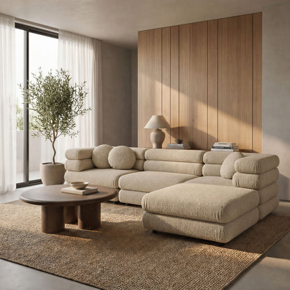 Jubilee 4-Piece Upholstered Modular Sofa Set by Modway