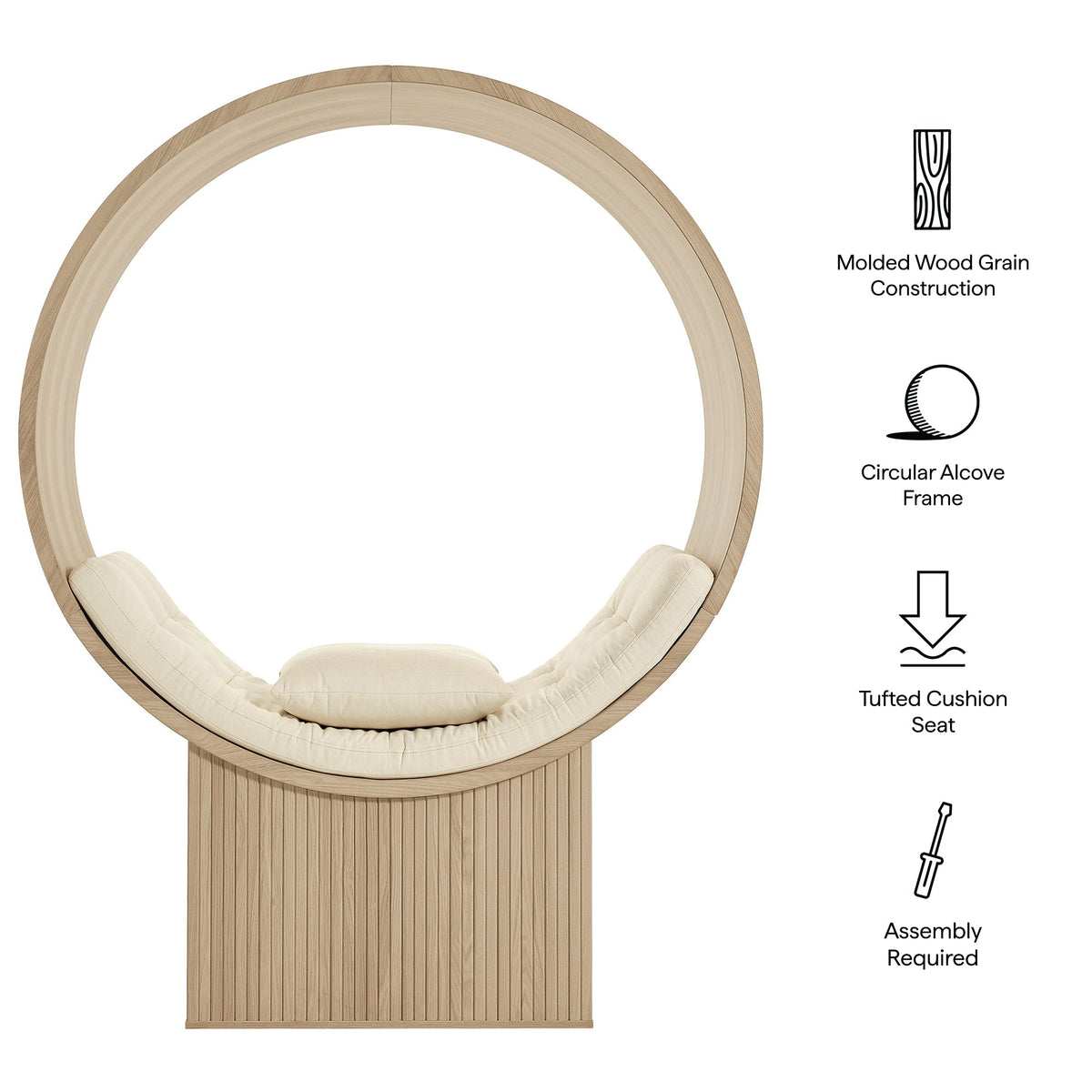 Aperture Round Alcove Accent Chair by Modway