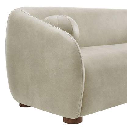 Holland 85" Vegan Leather Sofa by Modway