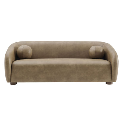 Holland 85" Vegan Leather Sofa by Modway