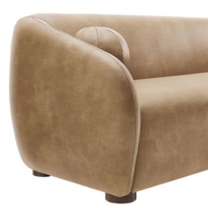 Holland 85" Vegan Leather Sofa by Modway