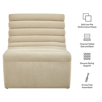 Corbin Performance Fleece Armless Accent Chair by Modway