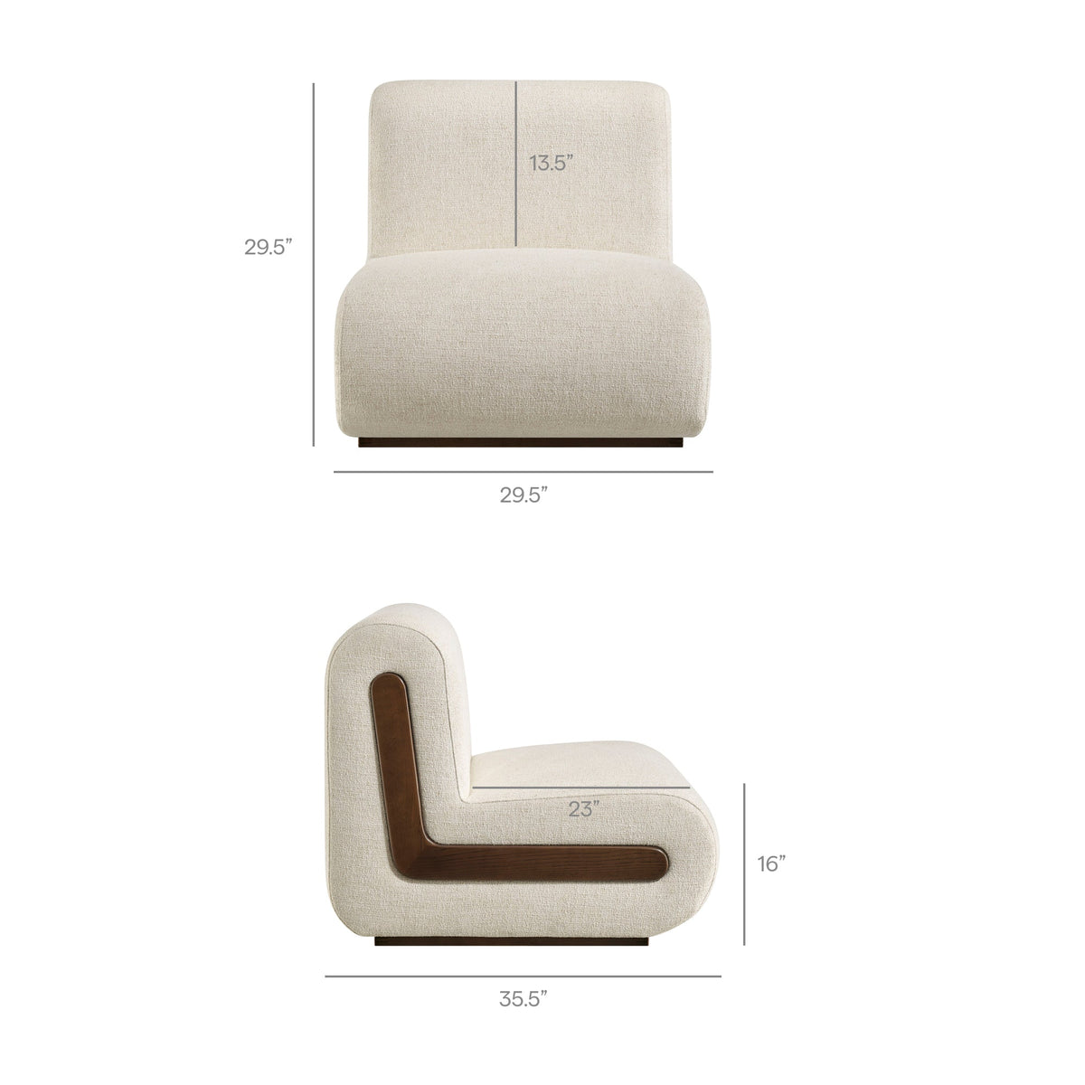 Denby Linen Blend Accent Chair by Modway