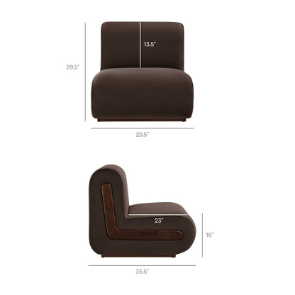 Denby Performance Velvet Accent Chair by Modway
