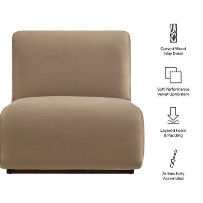Denby Performance Velvet Accent Chair by Modway