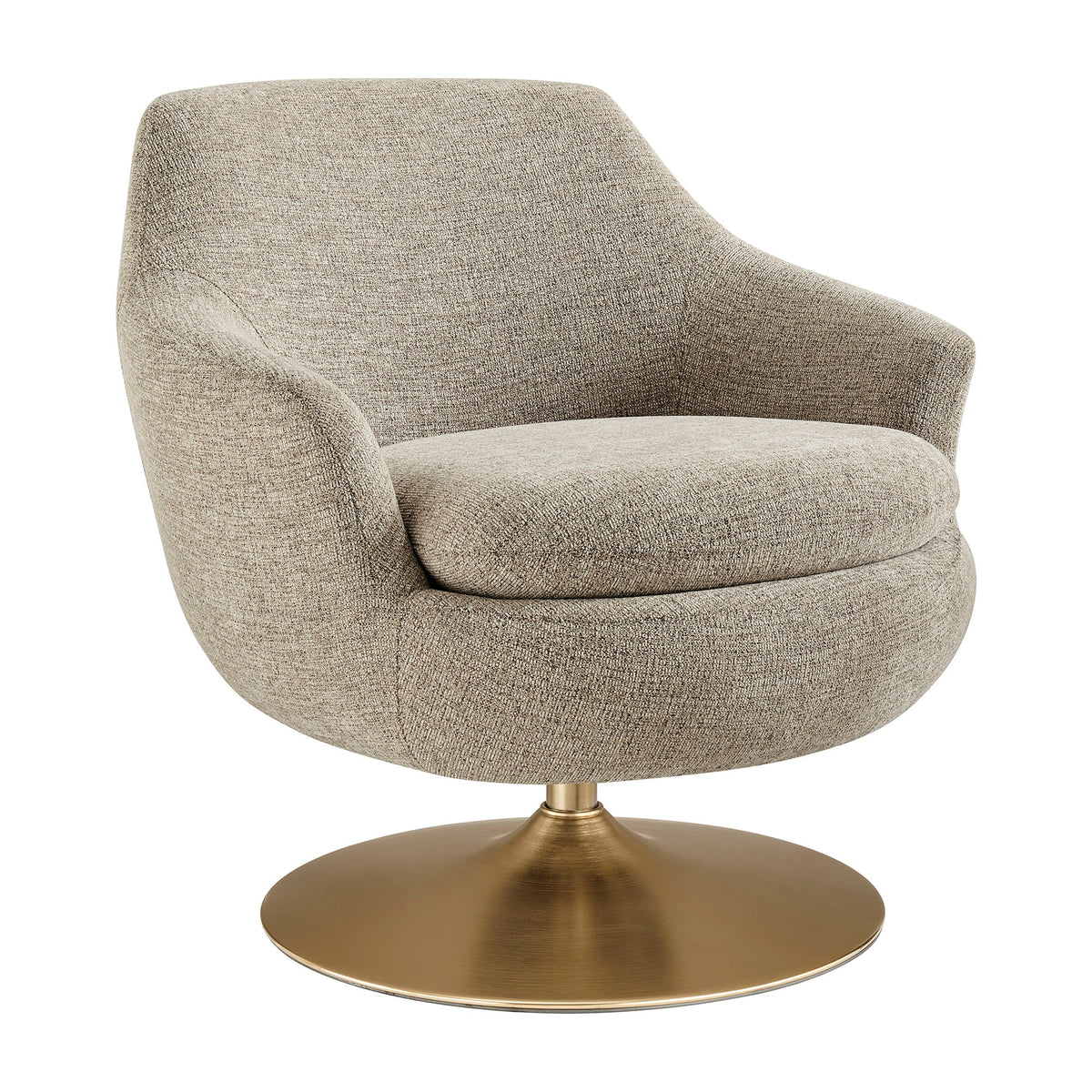 Quimby Melange Chenille Swivel Accent Chair by Modway