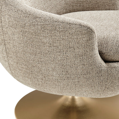 Quimby Melange Chenille Swivel Accent Chair by Modway