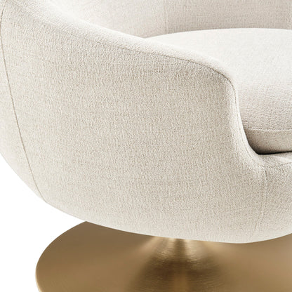 Quimby Melange Chenille Swivel Accent Chair by Modway