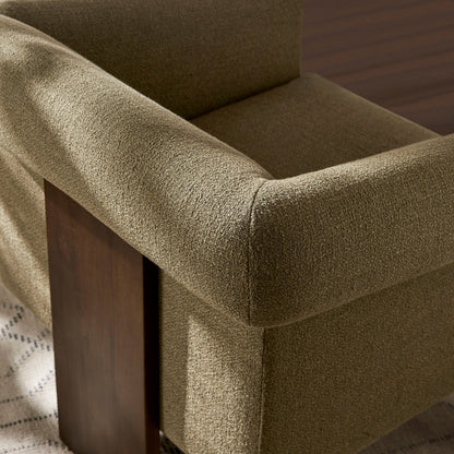 Halbrook Linen Blend Tripod Accent Chair by Modway
