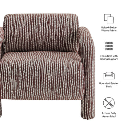 Quill Patterned Woven Fabric Accent Chair by Modway