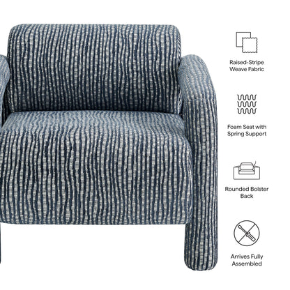 Quill Patterned Woven Fabric Accent Chair by Modway