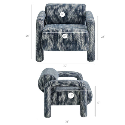 Quill Patterned Woven Fabric Accent Chair by Modway